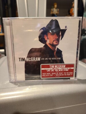 TIM MCGRAW - LIVE LIKE YOU WERE DYING NEW CD With Hype Sticker Sealed