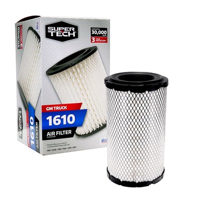 Super Tech 1610 Engine Air Filter Replacement Filter for GM GM Truck Fits Select
