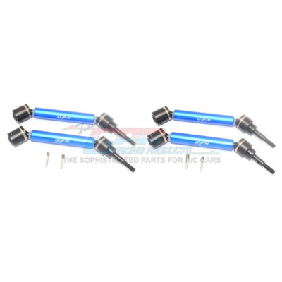 GPM Racing Harden Steel+Alum F/R Adjustable CVD Drive Shaft (4) Set Blue : Maxx