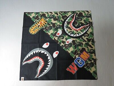 21373 bape abc camo shark bandana black/green | eBay 21373 bape abc camo shark bandana black/green | eBay