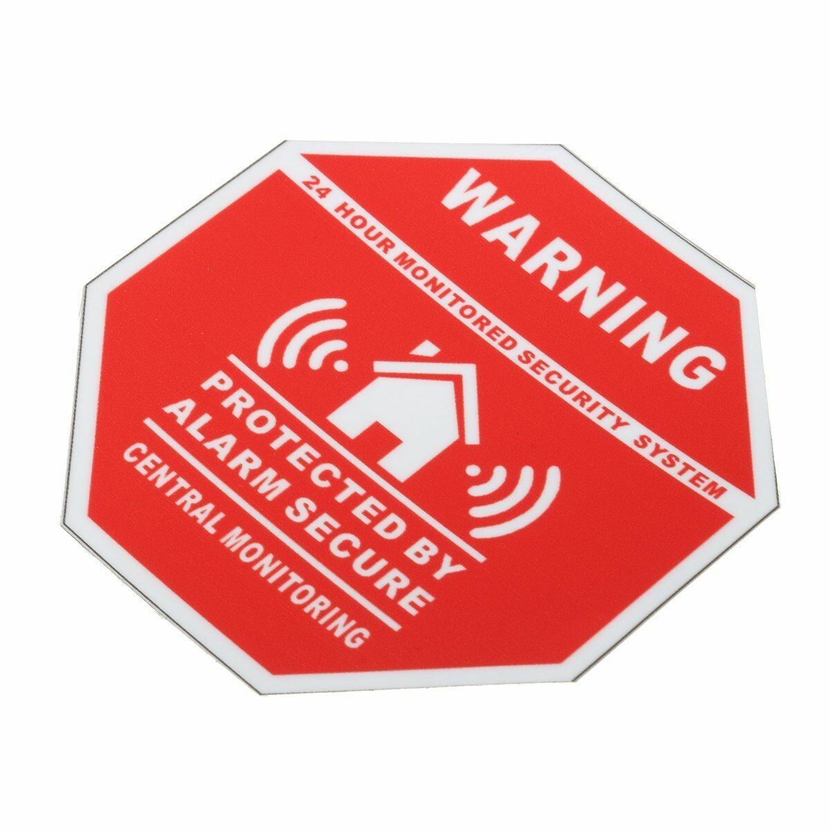 High quality 5/Pcs Warning Signs Stickers Logo Security Safety