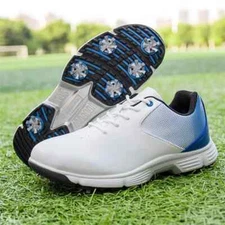 Waterproof Men's Golf Shoes Golfing Sneakers Walking Non Slip Gym Footwear