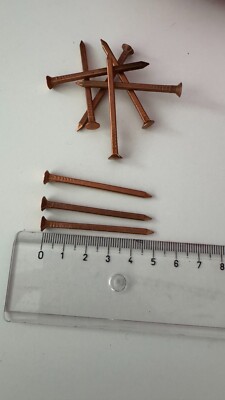 2,5 kg Kupferstifte Quadratische Kupfer Nägel Copper Nails 50 mm x 7 mm