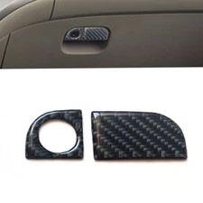 Carbon Fiber Co-pilot Glove Storage Box Handle Cover For Honda Odyssey 2005-10 
