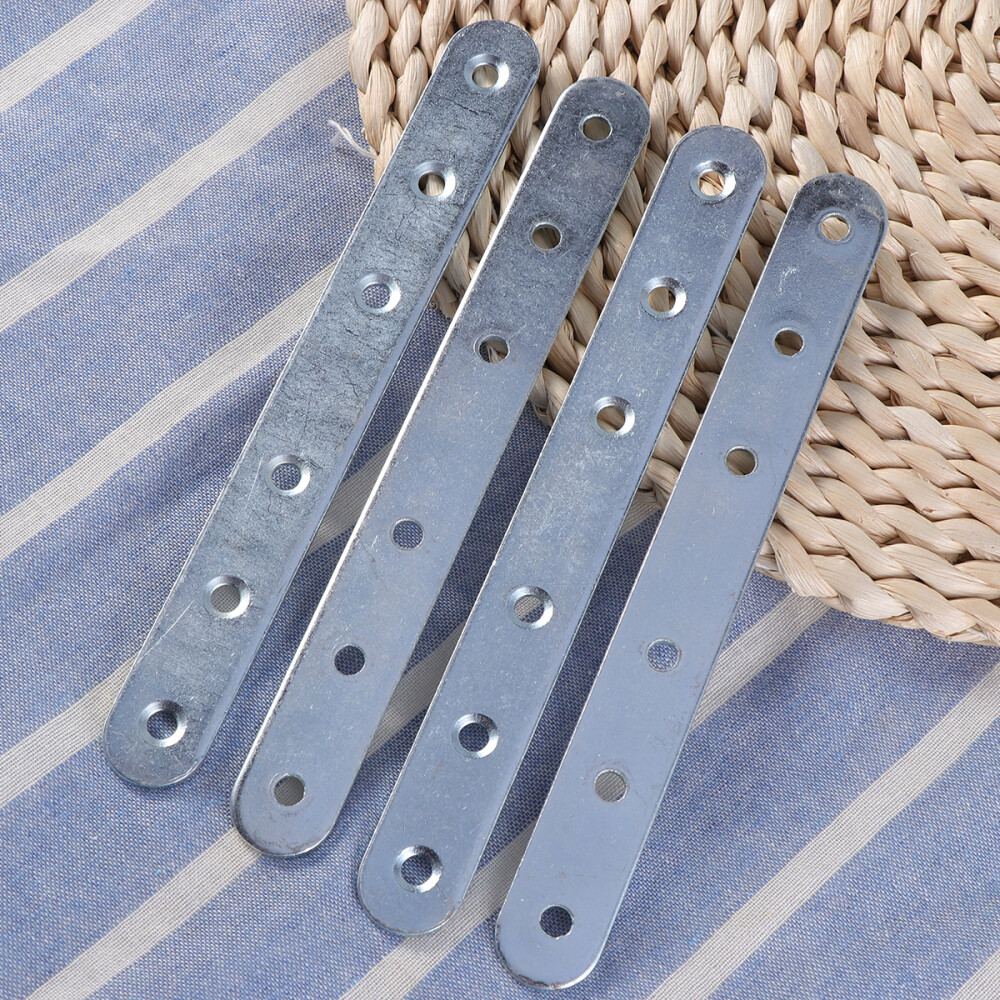 4PCS Straight Steel Brace Straight Metal Bracket Steel Straight Brace