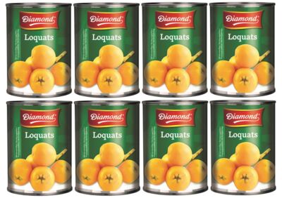 8er Pack - DIAMOND Japanische Loquats, leicht gezuckert (8x 565g / 227g ATG) KV