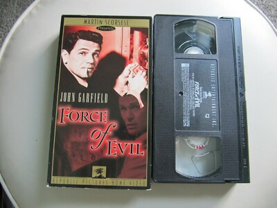 Force of Evil 1949 VHS (1995) John Garfield Martin Scorsese Republic Pictures