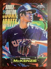 2021 Topps Fire Triston McKenzie Rookie Ignition Foil Insert RC Indians