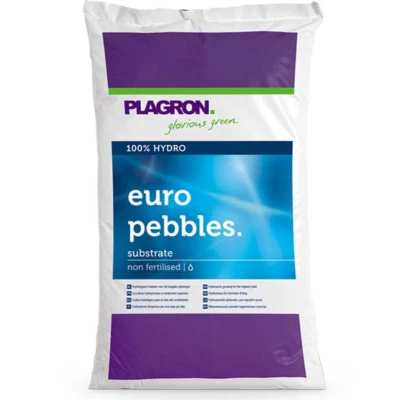 Plagron Euro Pebbles Argilla Espansa 10L-45L per Idroponica e Drenaggio Ottimale