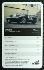 1 x info card Jaguar car XKSS – 4.2 Litre XK6 Inline 6 J30