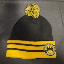 BATMAN LOGO JUSTICE LEAGUE DC COMICS POM WINTER KNIT BEANIE CAP CUFFED 2017 NEW