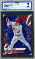 2021 Chronicles Mike Trout Phoenix #19 Blue Velocity Prizm ISA 9 MINT Angels