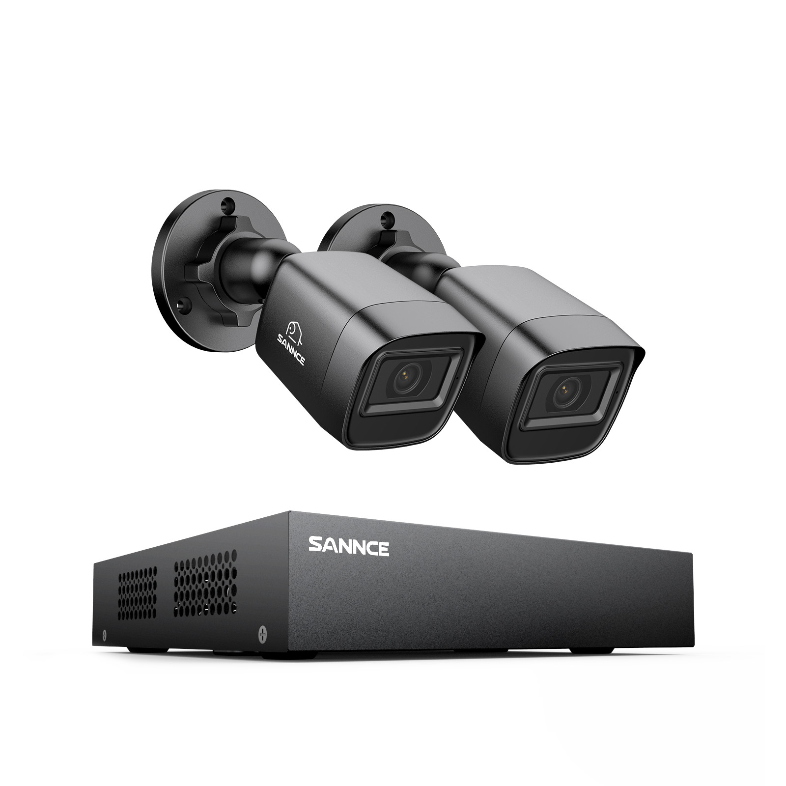 SANNCE 8CH 2MP Lite DVR 1080P Outdoor CCTV Security Camera System Night Vision