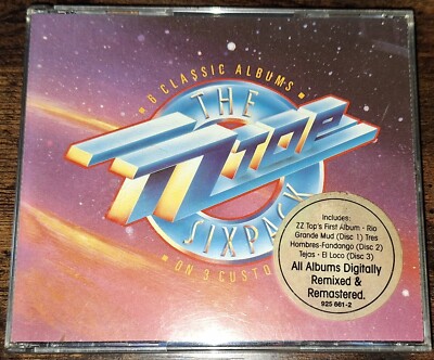 ZZ TOP - SIXPACK 6 Classic Albums on 3 CDs remixed&remastered 3-CD-Set