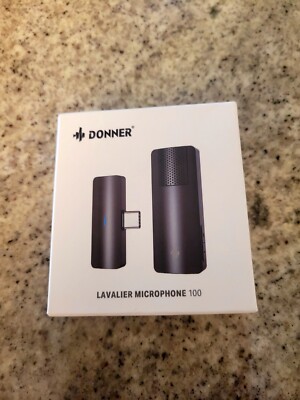 Donner Wireless Lavalier Microphone System Audio Recording Mic New Sealed