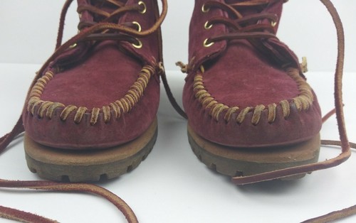 Sebago x Six Degrees Bordeaux Suede/Leather Boots Women’s Size 9 - Picture 3 of 11