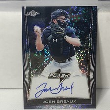 2018 Leaf Flash Navy Josh Breaux ROOKIE Auto 43/50 Yankees X1