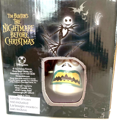 DISNEY NIGHTMARE BEFORE CHRISTMAS MAYOR CANDLE HOLDER TWO FACES