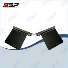 2PCS Universal Mud Flap 24"*30" & 2.5"Chrome Spring Loaded Hanger for Semi Truck