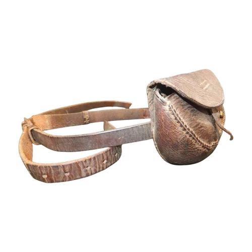 Former Japanese Army Original Officer Ammo Pouch Pistol Band Military Vintage  - Picture 8 of 8