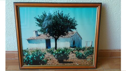 Cuadro fotografia Paisaje rural ya enmarcado. Decoracion rustica y campestre. - Imagen 1 de 1
