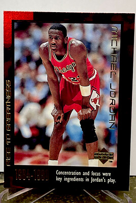 Michael Jordan Card RARE AUTHENTIC 90'S INSERT RED HOLO FOIL