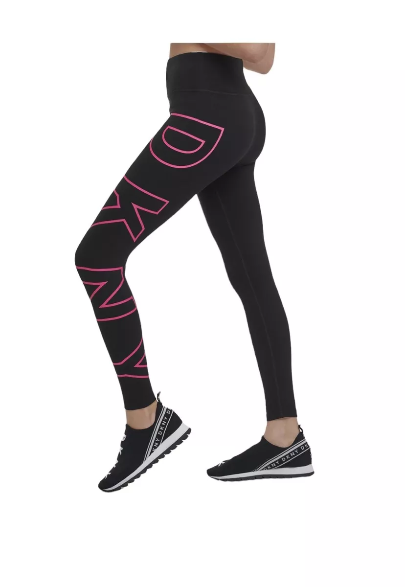 NWT DKNY Sport Big-Logo High-Waist Leggings. Small