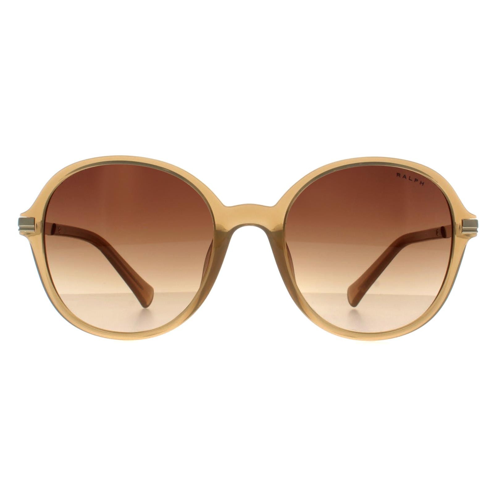 Ralph By Ralph Lauren Sunglasses RA5297U 600413 Shiny Milky Light Brown Gradient