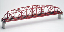 Tomix 3221 Fine Track gebogene große Eisen Stahl Fachwerkbrücke 2-gleisig rot