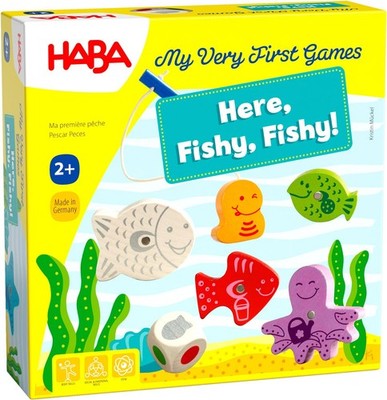 HABA My Very First Games  Here Fishy Fishy Magnetic Fishing Game Ages 2+ Made