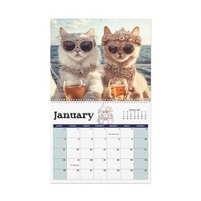 Cat Wall Calendar, Cute Pet Monthly Planner, 2026 Cat Calendar