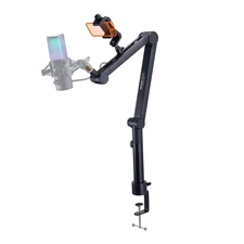 VEVOR Microphone Boom Arm with Desk Mount, 360° Rotatable, Adjustable Mic Stand