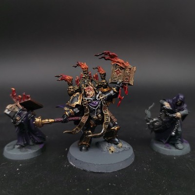Warhammer 40k Chaos Space Marine Dark Apostle Pro Painted Custom Night Lords