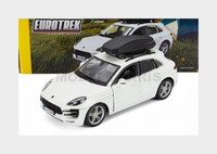 Burago 18-23013WH Porsche Macan Mit Dachbox FüR 2013 Weiß 1/24
