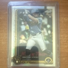 Topps 2025 Chrome Update Caleb Durbin Rookie Debut #USC112 Brewers MLB Baseball