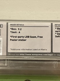 Disneys Talespin Turbografx 16 Wata 9.2 A Factory Sealed New Graded