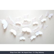 ALLICERE 12Pcs 3D Butterfly Removable Wall Decals DIY Home Decorations Art Decor