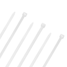 NavePoint 20 Inch Nylon White Cable Ties 50 Lbs 100 Pack