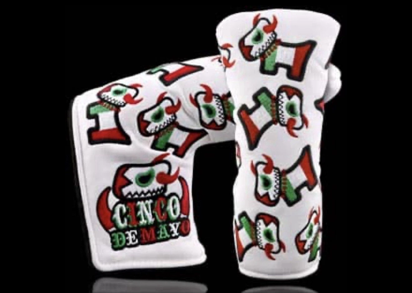 Scotty Cameron Cinco de Mayo Lucha Bulldog Putter Headcover Blade RARE