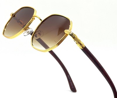 Men RETRO HIP HOP RAPPER Gold Silver Clear Black Brown Lens EYE GLASSES  Migos