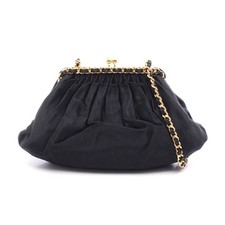 Chanel Fabric Shoulder Bag For Women Women Black One Size