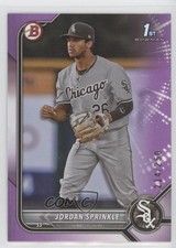2022 Bowman Draft Purple 214/250 Jordan Sprinkle #BD-183 4a7