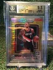 2021-22 DONRUSS OPTIC ELITE DOMINATORS GOLD 3/10 TRADING CARD BACKETT DAMIAN
