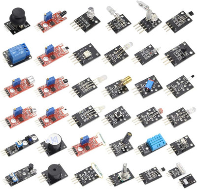 37 Sensor Assortment Kit for Arduino & Raspberry Pi - 37 in 1 Robot Project Star
