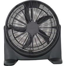 20" Velocity Floor Box Fan 3 Speed Industrial Cooling Fan Black Tilt Adjustable