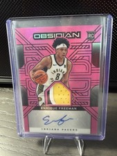 2025 Panini Obsidian - Enrique Freeman Rookie Jersey Auto - Pink Flood /49