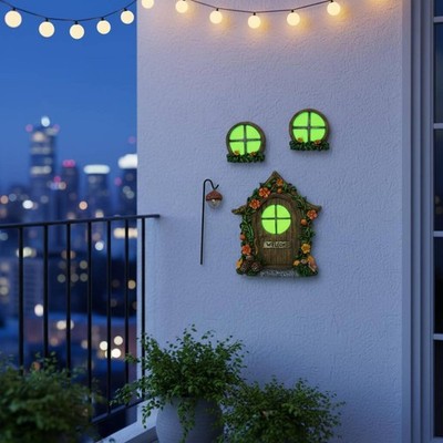 Pinecone Fensterdeko Leuchtend Resin Türdekoration Wetterfest Für Terrasse