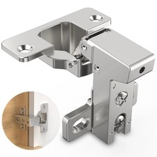 10 Pack Face Frame Inset Cabinet Hinges, Soft Close 105° Insert Concealed Cab...