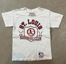 Vintage 1988 Nutmeg MLB St Louis Cardinals T-Shirt Size Kids Small Made In USA