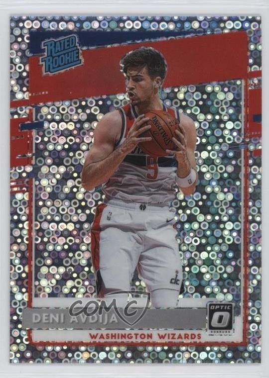 2020 Panini Donruss Optic Rated Fast Break Holo Prizm Deni Avdija #159 Rookie RC